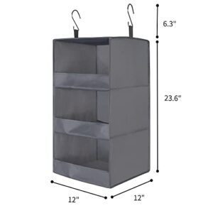 GRANNY SAYS Bundle of 2-Pack Hanging Storage Organizers & 1-Pack Hanging Closet Organizer