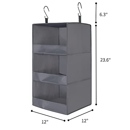 GRANNY SAYS Bundle of 2-Pack Hanging Storage Organizers & 1-Pack Hanging Closet Organizer