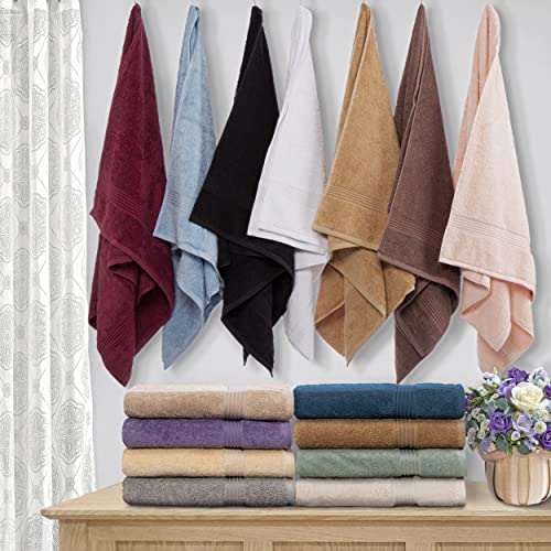 SUPERIOR Egyptian Cotton 2-Piece Bath Sheet Towel Set, Oversized Body Towels for Adults and Kids, Large Towel for Bath, Shower, Guest Bathroom, Spa, Gym, Resort, Essentials, Airbnb, Taupe