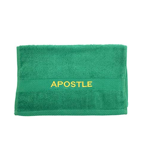 Mercy Robes Preaching Hand Towel Apostle(Green/Gold)