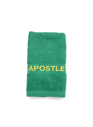 Mercy Robes Preaching Hand Towel Apostle(Green/Gold)
