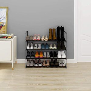 HOMEFORT 4-Tier Shoe Rack All Metal 3-Tier Shoe Rack