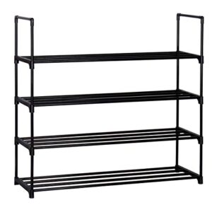 HOMEFORT 4-Tier Shoe Rack All Metal 3-Tier Shoe Rack