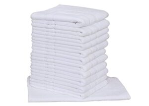 24pc lot of new white cotton hotel bath mats 7#dz 20x30 hotel supplies wholesale by omni linens