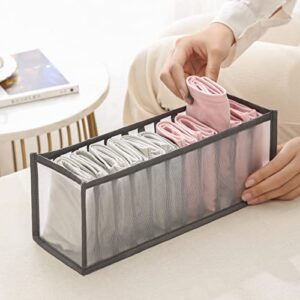 3 PCS Wardrobe Clothes Organizer, 7 Grids Clothes Organizer for Folded Clothes, Space Saving, Easy to Clean, Can be Used as Drawer Organizers for Clothing, Suitable for Pants Shirts Panty