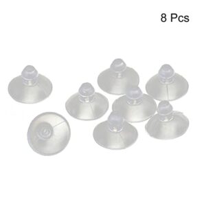 uxcell Rubber Home Desk Glass Transparent Anti-Collision Suction Cups Sucker Hanger Pads (Pack of 8)