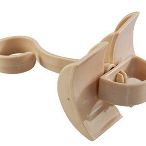 Home-X 3 Pcs Rotating Handbag Hanger for Closet, Purse Organizers, Closet Organizers, Handbag Storage, Purse Hanging Closet Hooks-Beige