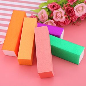 5pcs Nail Buffer Block, Sponge Nail Care Nail Art Buffer File Blocks Dead Skin Removers Sanding Nail Manicure Polish Tools Pedicure Supplies