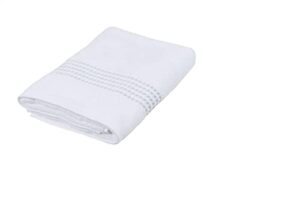 georgiabags set of 3 terry velour fingertip hand towels, 100% cotton, 11"x18", hemmed ends, sport towel terry (white)