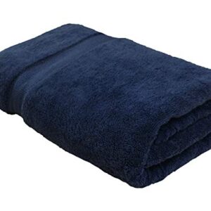 Cotton & Calm Exquisitely Plush and Soft Extra Large Bath Towel (Navy Blue, 35" x 70", Set of 1) Premium 100% Combed Cotton Oversized Luxury Bath Sheet, Pool Towel, Beach Towel