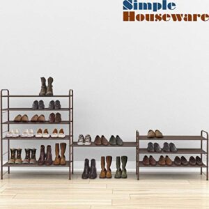 Simple Houseware 4-Tier + 3-Tier Shoe Rack Storage Organizer, Bronze