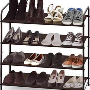 Simple Houseware 4-Tier + 3-Tier Shoe Rack Storage Organizer, Bronze