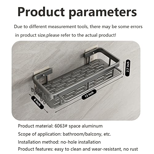 shower shelf for inside shower storage bathroom shower Organizer No Drilling ，Large Capacity，Rustproof Shower adhesive shower shelves shower wall caddy （Pack of 2）