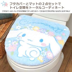 Sanrio Cinnamoroll Cinnamon Toilet - Cover & mat for a Two-Piece Set Cleaning Heating SB-526-S