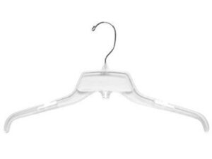 only hangers unbreakable clear top hanger [ bundle of 25 ]