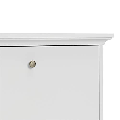 Tvilum Sonoma 3 Drawer Shoe Cabinet, White