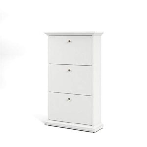 Tvilum Sonoma 3 Drawer Shoe Cabinet, White