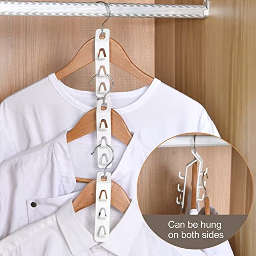 Hanger Connector Hook 4PCS Plastic Hook Cascading Hangers Space Saving Heavy Duty Wardrobe Organizer Bed Bags for Storage