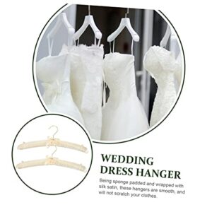 Veemoon 2pcs Non-Slip Hanger Sweater Hanger Wide Shoulder Hangers Scarf Hangers Socks Hanger Bride Hangers Decorative Hangers Clothes Duty Hangers Household Clothes Hanger Pants Hangers