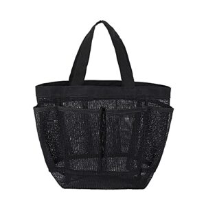 Mesh Shower Caddy Tote Quick Dry Shower Tote Bag for College Dorm Room Essentials Makeup Comestic Storage Basket with 9 Pocket Portable Travel Shoe Bag Set Toiletry and Bath Organizer Hanging Tote Bag