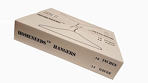 Homeneeds' Clothing Hangers, Suit Hangers, Caped Hangers, Strut Hangers, Wire Clothes Hangers (Caped100)