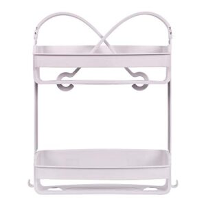 Humorous.P -Plastic Shower Caddy-Shower Caddy-Baby Shower Caddy-Hanging Shower Caddy for Shampoo, Conditioner, and Soap with Hooks for Razors, Towels, and More 4”x11.7”x26.5”