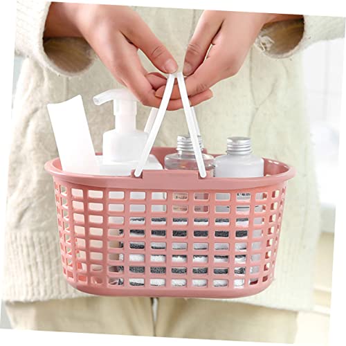 PLAFOPE 3pcs Portable Storage Basket Plastic Basket with Handle Pantry Organizer Basket Bathroom Caddy Organizer Cleaning Caddy Bathroom Shower Basket Shower Caddy Storage Rack Portable