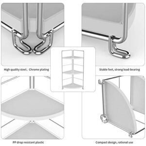 JANUS LiANG 3-Tier Bathroom Organizer Countertop - Makeup Organizer Cosmetic Holder Corner Storage Shelf Kitchen Spice Rack Standing Counter Shelf for Vanity, Bathroom, Bedroom, Kitchen
