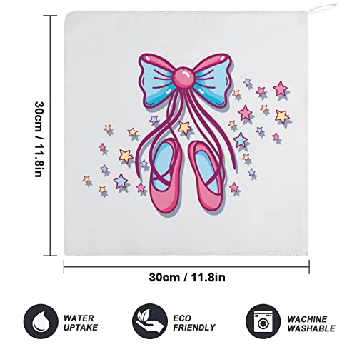 Lurnise Hand Towel Bow Hand Towels Dish Towel Lanyard Design for Bathroom Kitchen Sports