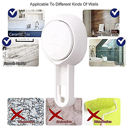 LEVERLOC Shower Caddy & Soap Holder & Toothbrush Holder Soap Dish Suction Cup Double Layer One Second Installation NO-Drilling Removable Bathroom Organizer Set Powerful Heavy Duty Waterproof