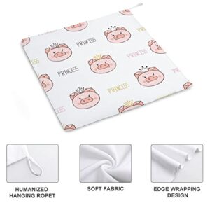 Lurnise Hand Towel Pig Hand Towels Dish Towel Lanyard Design for Bathroom Kitchen Sports