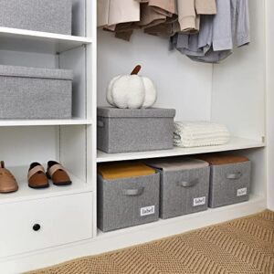 GRANNY SAYS Bundle of 1-Pack Closet Door Organizer & 3-Pack Storage Containers for Organizing