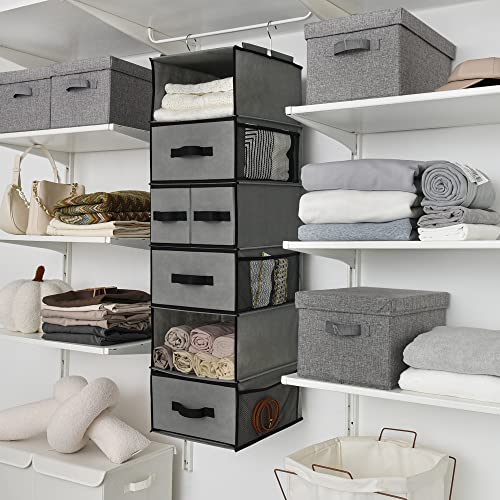 GRANNY SAYS Bundle of 1-Pack Closet Door Organizer & 3-Pack Storage Containers for Organizing