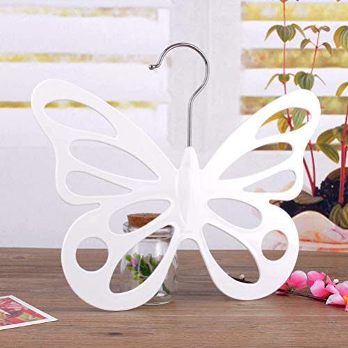 TOPBATHY Scarf Hanger Butterfly Shaped Hanger Holder Closet Organizer for Tie Scarf Blet Muffler (Random Color)