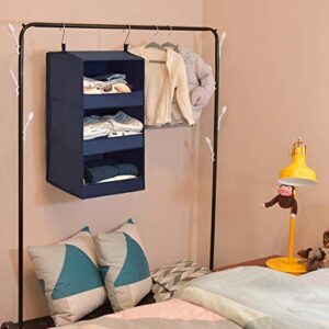 GRANNY SAYS Bundle of 4-Pack Storage Baskets for Organizing & 1-Pack Hanging Closet Organizer