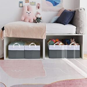 GRANNY SAYS Bundle of 4-Pack Storage Baskets for Organizing & 1-Pack Hanging Closet Organizer