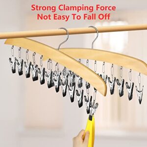 Pants Hangers Space Saving Closet Organizer-Legging Organizer for Closet for Leggings/Jeans/Skirts, Storage Clothes for 2 Pack