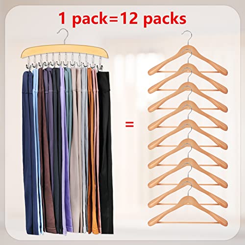 Pants Hangers Space Saving Closet Organizer-Legging Organizer for Closet for Leggings/Jeans/Skirts, Storage Clothes for 2 Pack