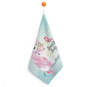 lurnise hand towel unicorn butterfly hand towels dish towel lanyard design for bathroom kitchen sports