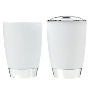 JNSM Products LLC 6 Item Bathroom Set for Toothbrush, Soap, Trash Bin, Tumbler and Toilet Brush