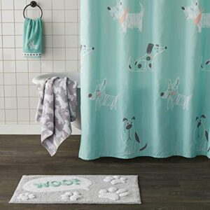 SKL Home by Saturday Knight Ltd. Scribble Pup 2 Pc Hand Towel Set, Jade
