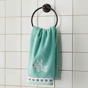 SKL Home by Saturday Knight Ltd. Scribble Pup 2 Pc Hand Towel Set, Jade