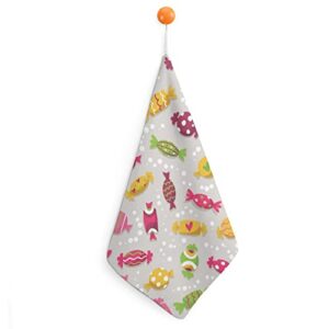 lurnise hand towel colorful candy hand towels dish towel lanyard design for bathroom kitchen sports