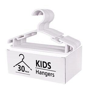 goodtou kids hangers childrens clothes hangers 30pack plastic infant hangers baby hangers white toddler hangers