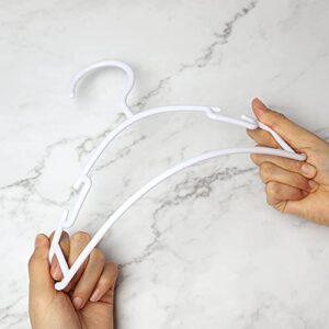 GoodtoU Kids Hangers Childrens Clothes Hangers 30Pack Plastic Infant Hangers Baby Hangers White Toddler Hangers