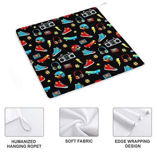 Lurnise Hand Towel Shoes Helmet Hand Towels Dish Towel Lanyard Design for Bathroom Kitchen Sports