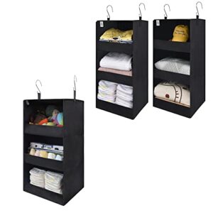 GRANNY SAYS Bundle of 2-Pack Hanging Organizer & 1-Pack Closet Hanging Shelves