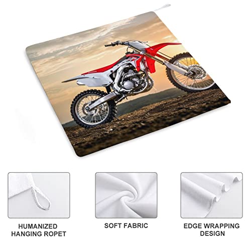 Lurnise Hand Towel Moto Sunset Hand Towels Dish Towel Lanyard Design for Bathroom Kitchen Sports