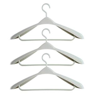 earchy standard hanger,plastic hanger seamless wide shoulder suit hanger adult non-slip hanging coat suit hanger-3 pack