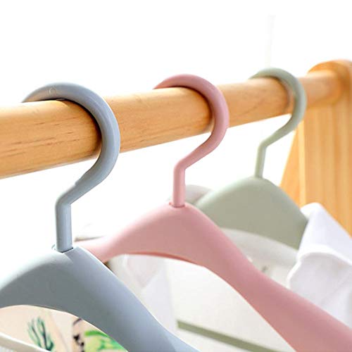 Earchy Standard Hanger,Plastic Hanger Seamless Wide Shoulder Suit Hanger Adult Non-Slip Hanging Coat Suit Hanger-3 Pack